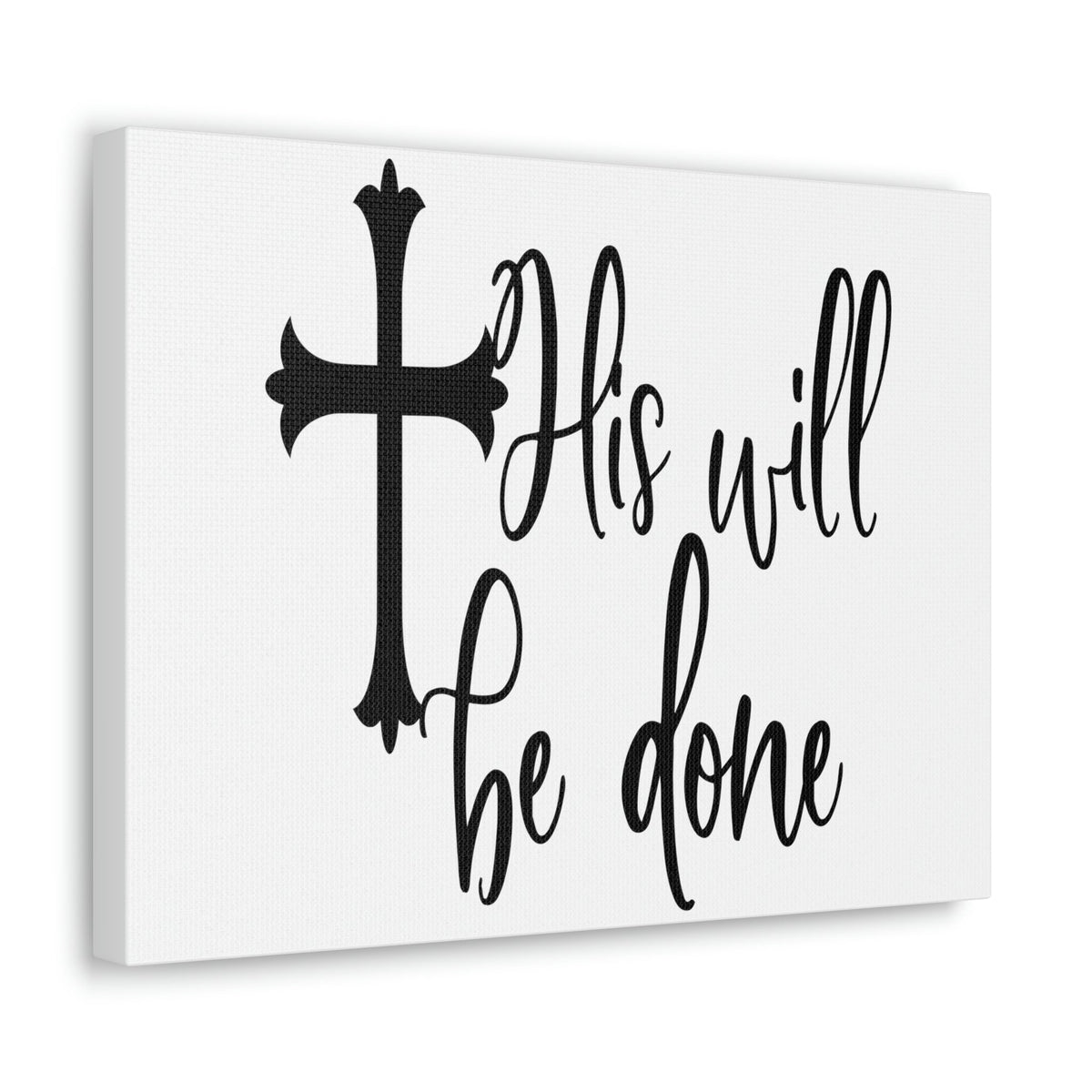 Scripture Walls His Will Be Done Matthew 6:10 Christian Wall Art Print Ready to Hang Unframed-Express Your Love Gifts