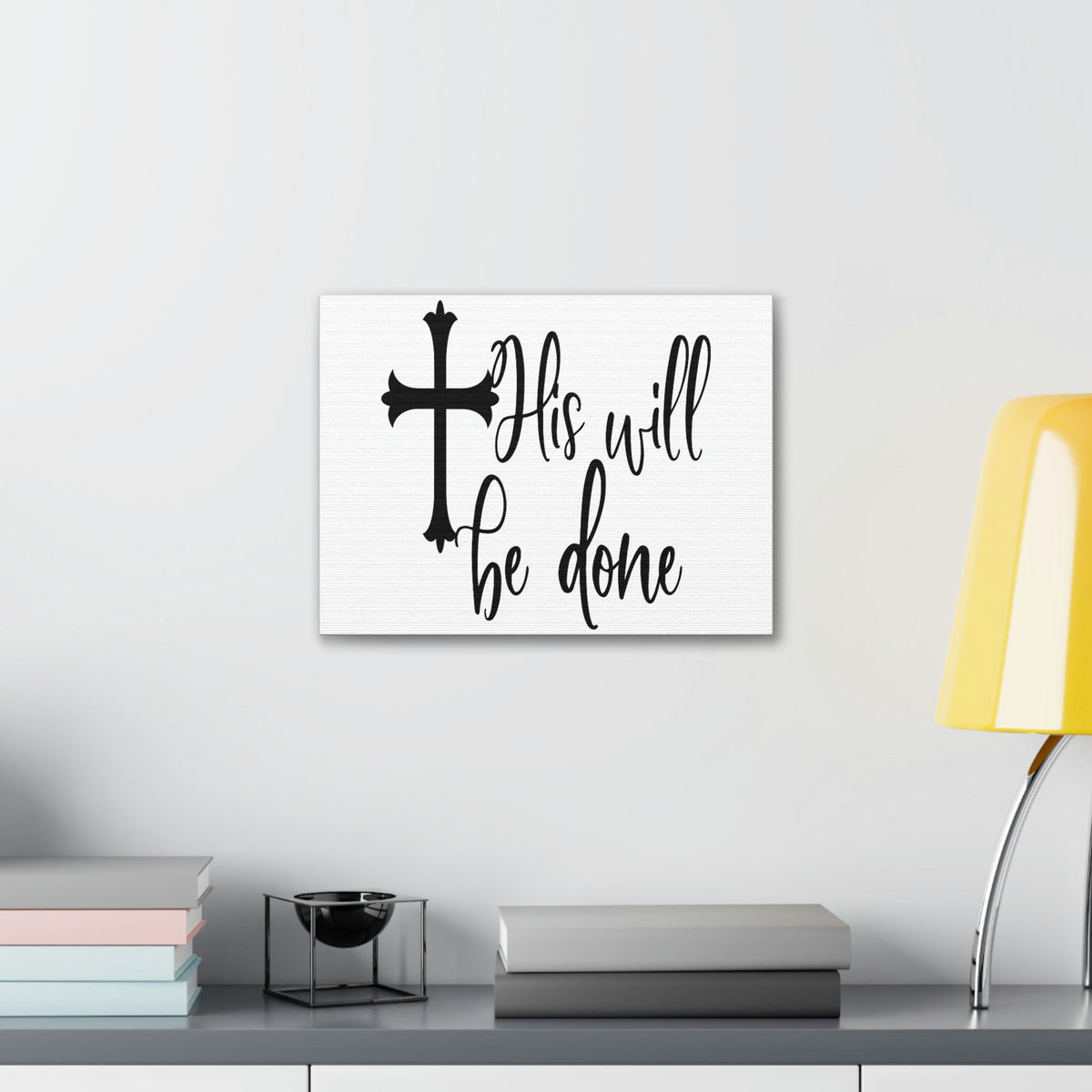 Scripture Walls His Will Be Done Matthew 6:10 Christian Wall Art Print Ready to Hang Unframed-Express Your Love Gifts