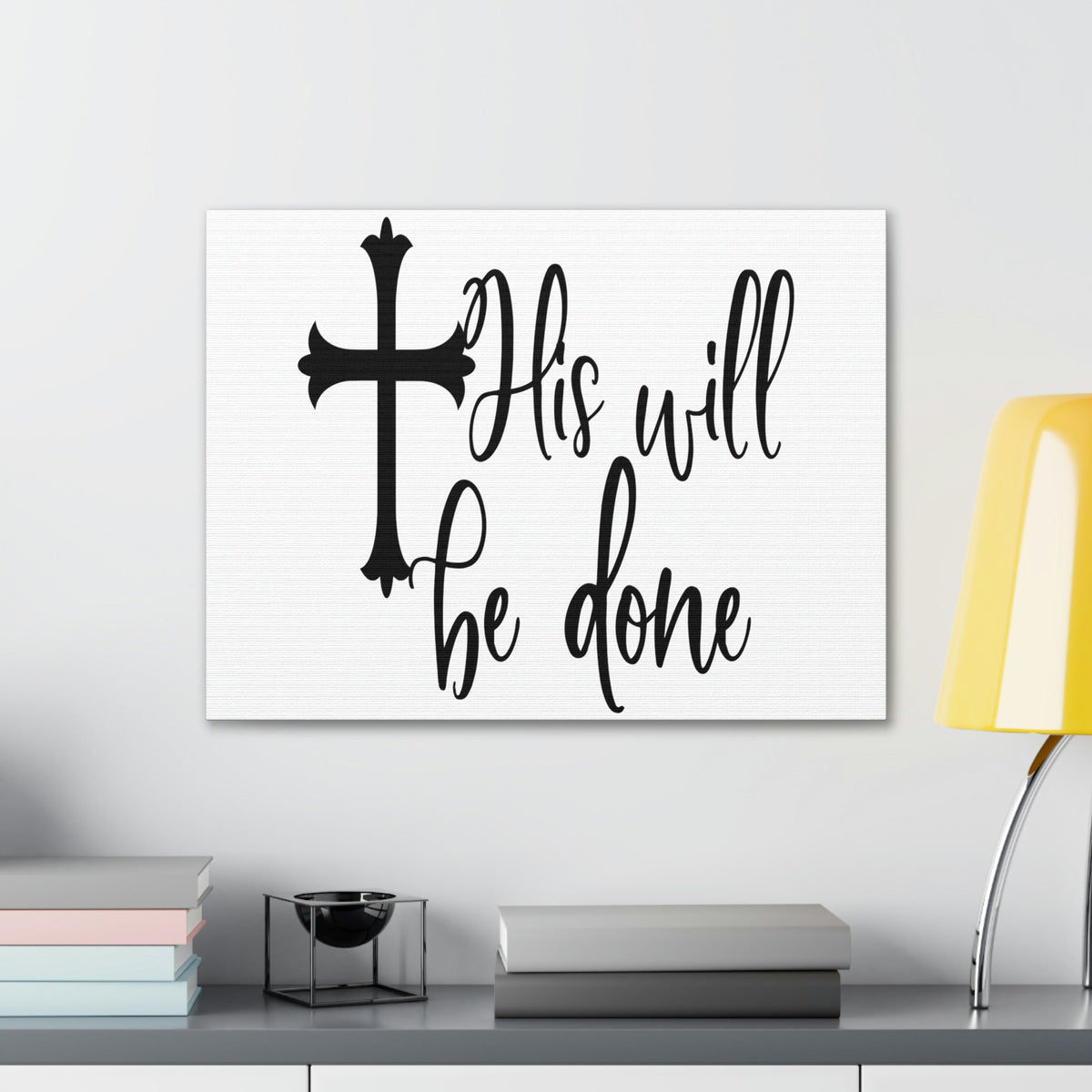 Scripture Walls His Will Be Done Matthew 6:10 Christian Wall Art Print Ready to Hang Unframed-Express Your Love Gifts