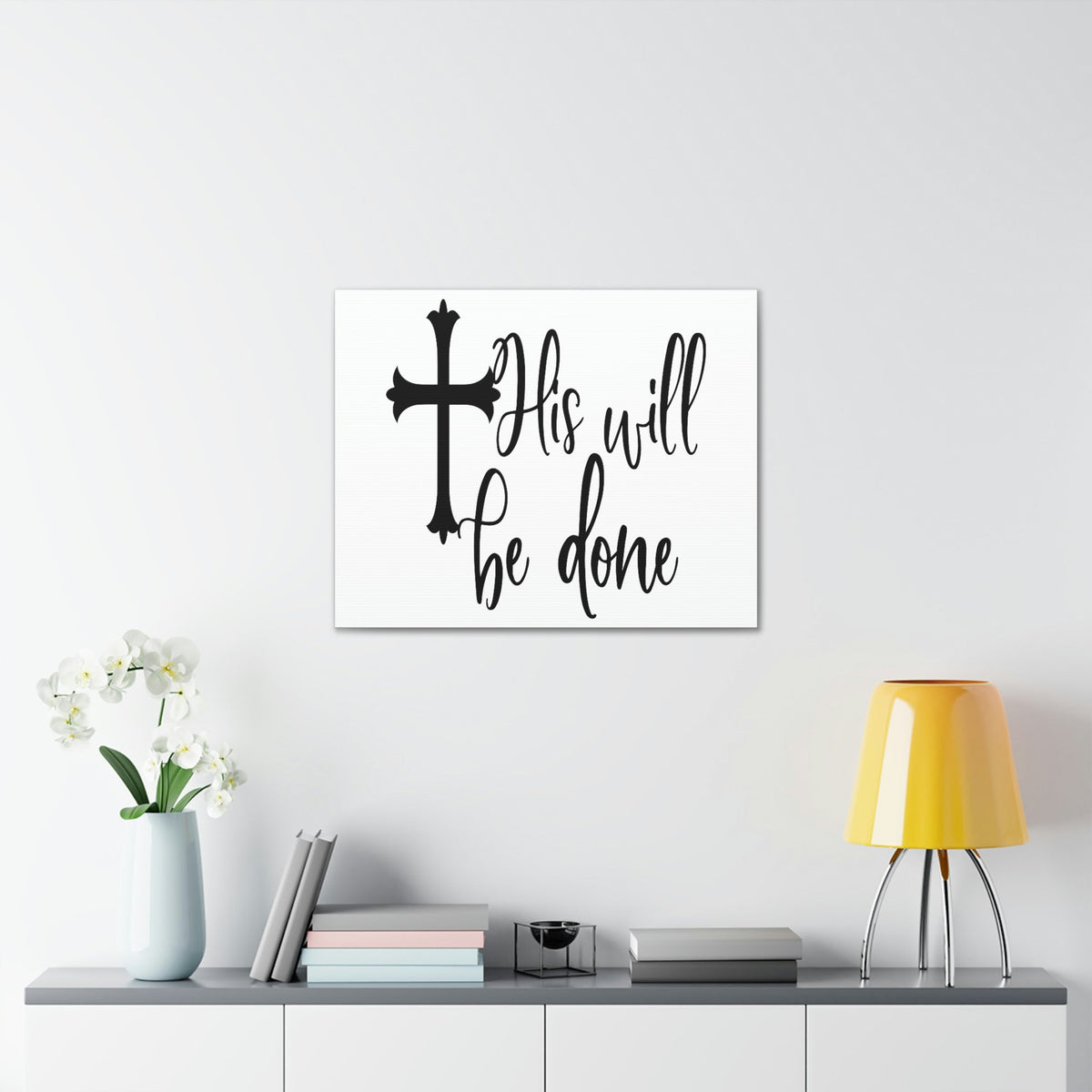Scripture Walls His Will Be Done Matthew 6:10 Christian Wall Art Print Ready to Hang Unframed-Express Your Love Gifts
