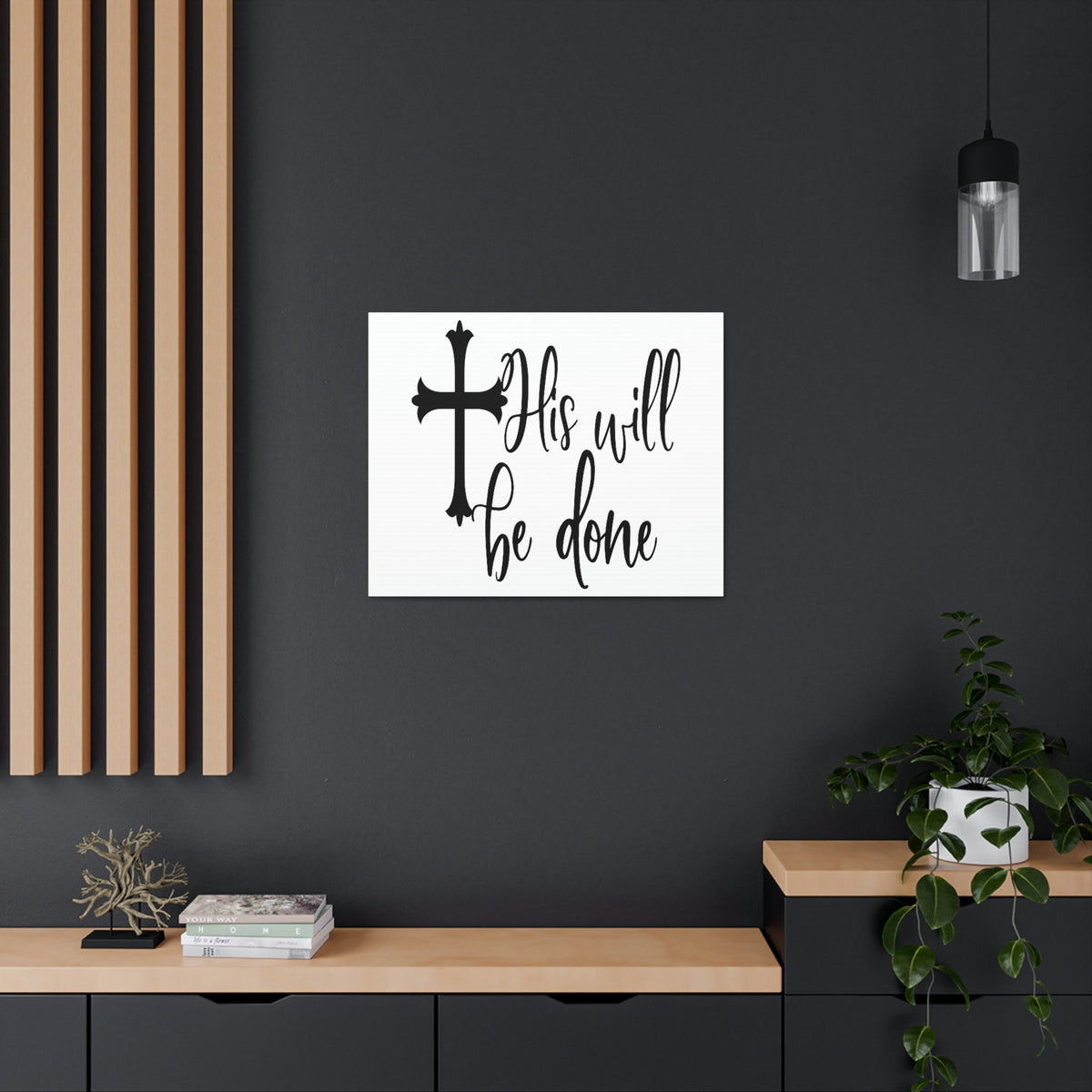 Scripture Walls His Will Be Done Matthew 6:10 Christian Wall Art Print Ready to Hang Unframed-Express Your Love Gifts