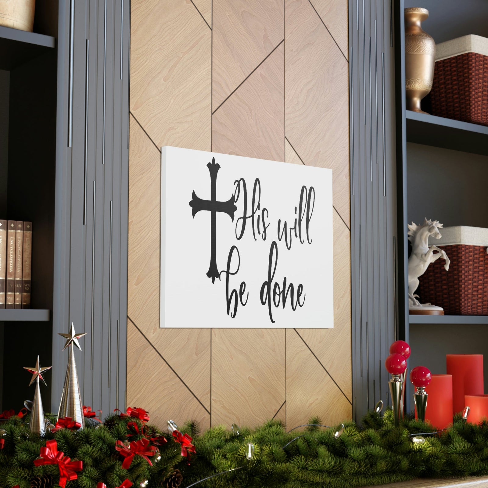 Scripture Walls His Will Be Done Matthew 6:10 Christian Wall Art Print Ready to Hang Unframed-Express Your Love Gifts