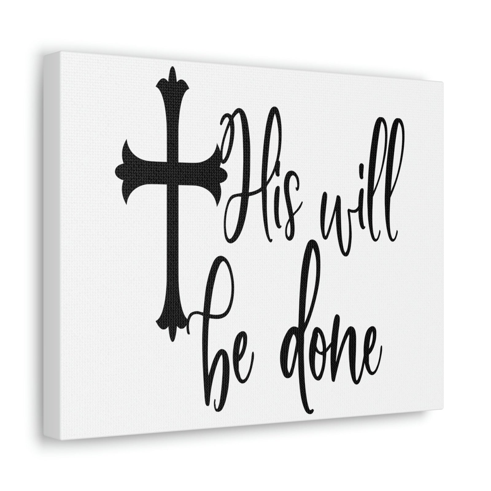Scripture Walls His Will Be Done Matthew 6:10 Christian Wall Art Print Ready to Hang Unframed-Express Your Love Gifts