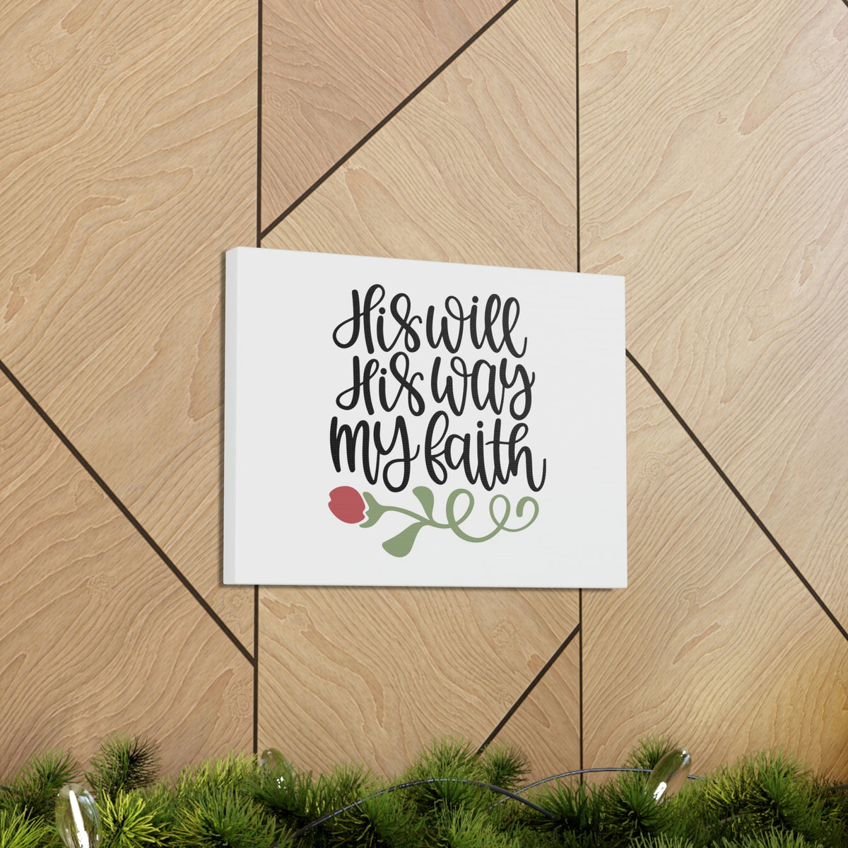 Scripture Walls His Will His Way My Faith Jeremiah 29:11 Christian Wall Art Bible Verse Print Ready to Hang Unframed-Express Your Love Gifts