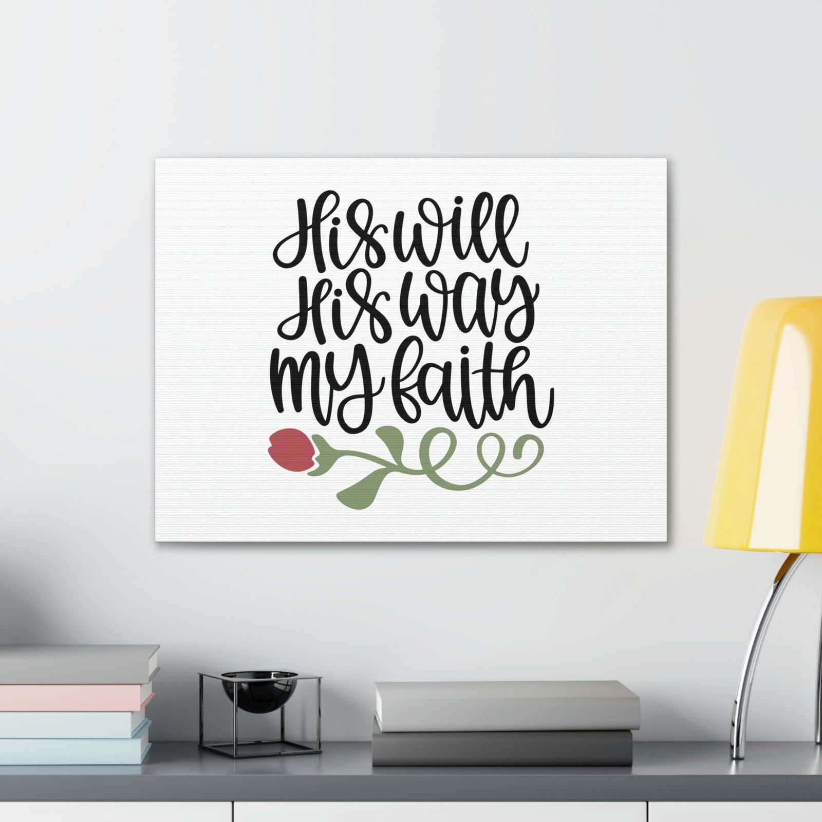 Scripture Walls His Will His Way My Faith Jeremiah 29:11 Christian Wall Art Bible Verse Print Ready to Hang Unframed-Express Your Love Gifts