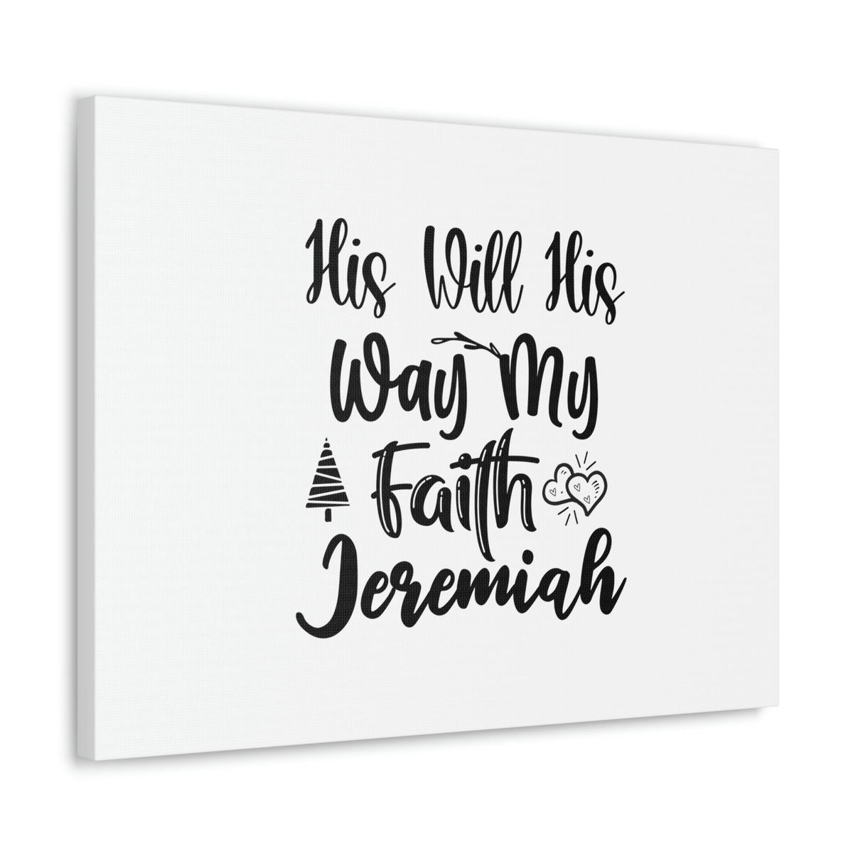 Scripture Walls His Will His Way My Faith Mark 10:52 Christian Wall Art Bible Verse Print Ready to Hang Unframed-Express Your Love Gifts