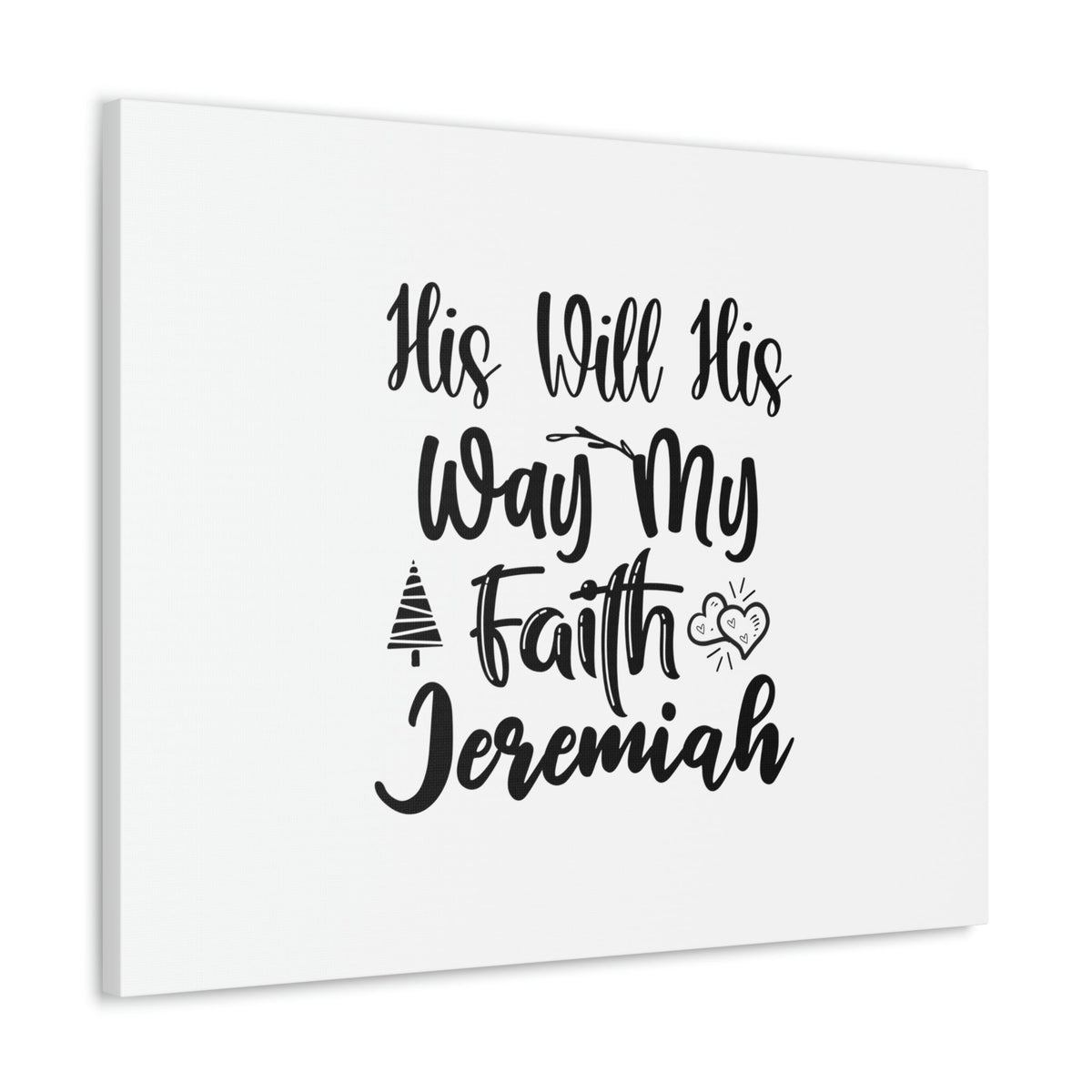 Scripture Walls His Will His Way My Faith Mark 10:52 Christian Wall Art Bible Verse Print Ready to Hang Unframed-Express Your Love Gifts