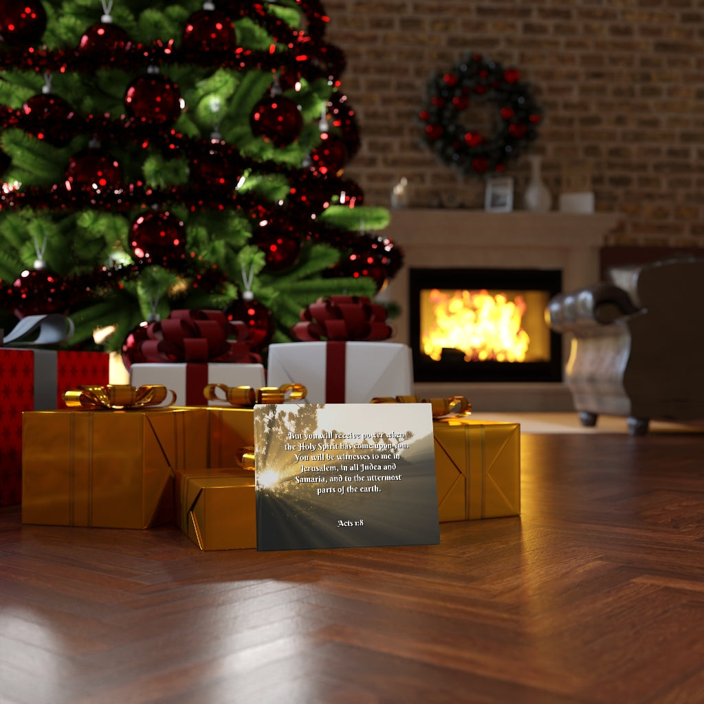 Scripture Walls Holy Ghost Acts 1:8 Bible Verse Canvas Christian Wall Art Ready to Hang Unframed-Express Your Love Gifts