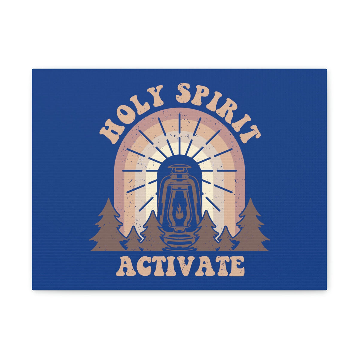 Scripture Walls Holy Spirit Activate Acts 2:38 Blue Christian Wall Art Bible Verse Print Ready to Hang Unframed-Express Your Love Gifts