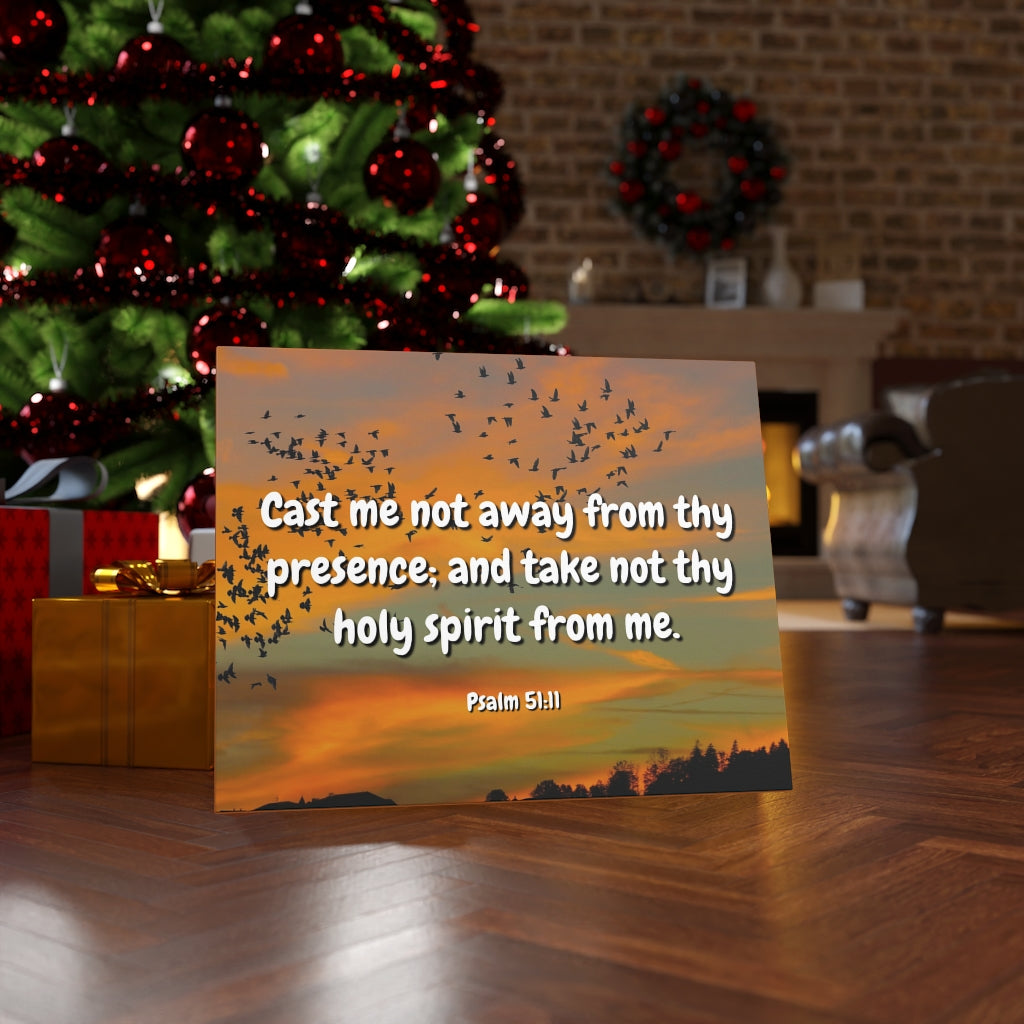 Scripture Walls Holy Spirit Psalms 51:11 Bible Verse Canvas Christian Wall Art Ready to Hang Unframed-Express Your Love Gifts