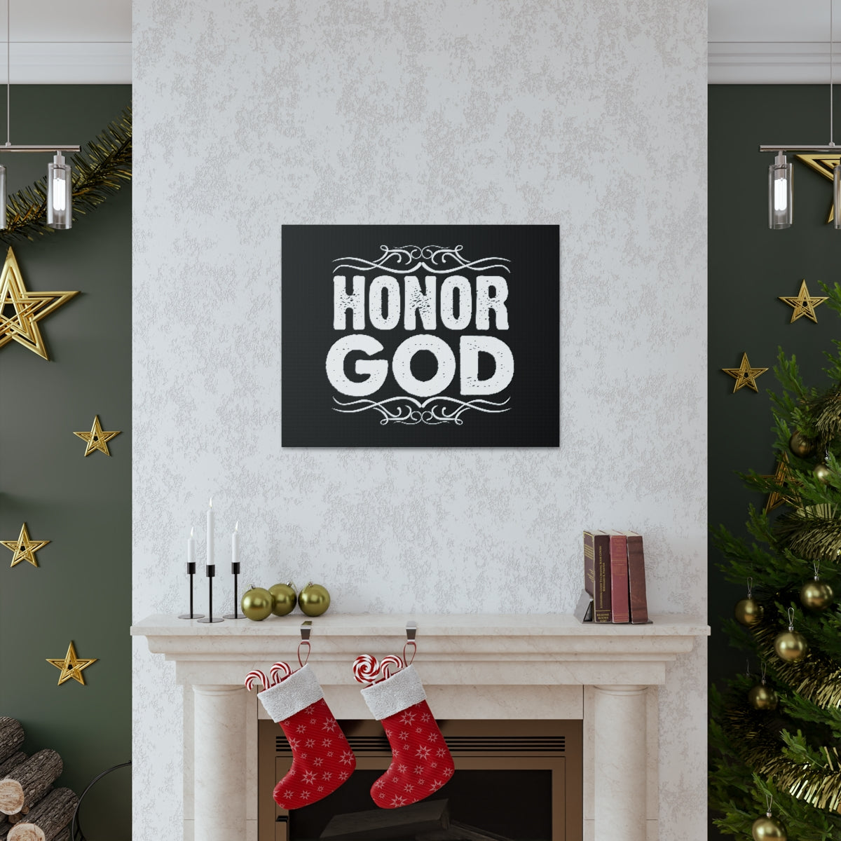 Scripture Walls Honor God 1 Corinthians 10:31 Christian Wall Art Print Ready to Hang Unframed-Express Your Love Gifts