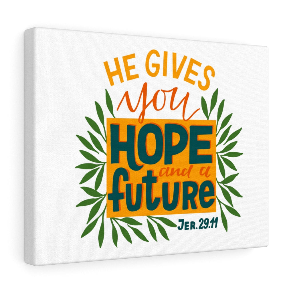 Scripture Walls Hope And A Future Jer 29:11 Bible Verse Canvas Christian Wall Art Ready to Hang Unframed-Express Your Love Gifts