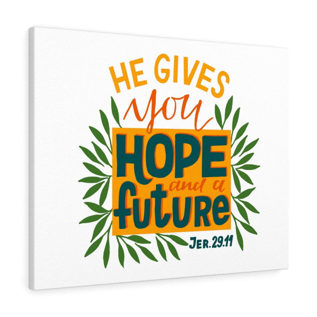 Scripture Walls Hope And A Future Jer 29:11 Bible Verse Canvas Christian Wall Art Ready to Hang Unframed-Express Your Love Gifts