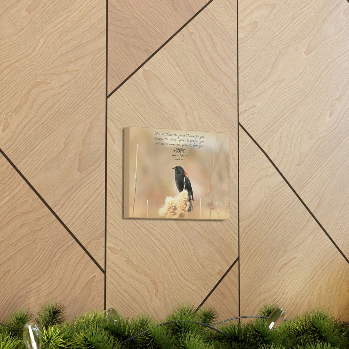 Scripture Walls Hope And A Future Jeremiah 29:11 Bible Verse Canvas Christian Wall Art Bible Verse Print Ready To Hang Unframed-Express Your Love Gifts