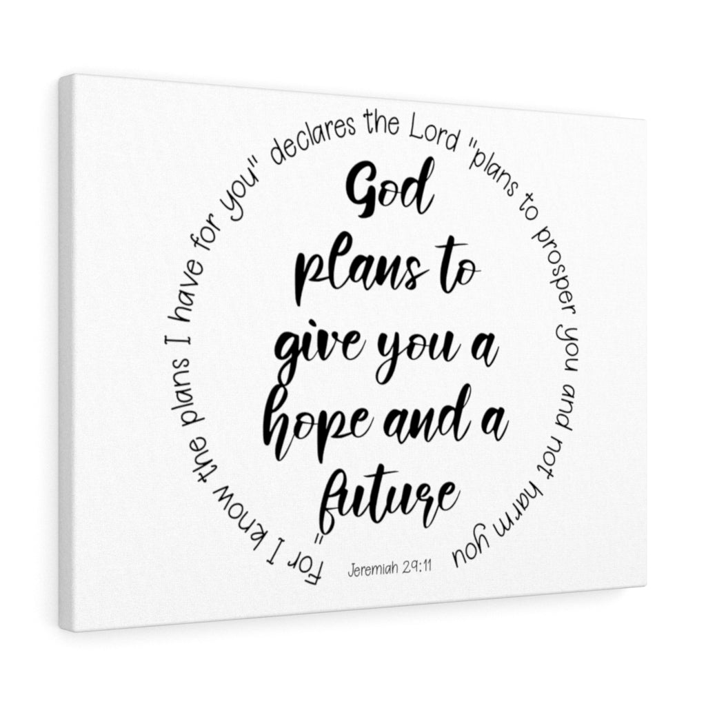 Scripture Walls Hope And A Future Jeremiah 29:11 Bible Verse Canvas Christian Wall Art Ready to Hang Unframed-Express Your Love Gifts