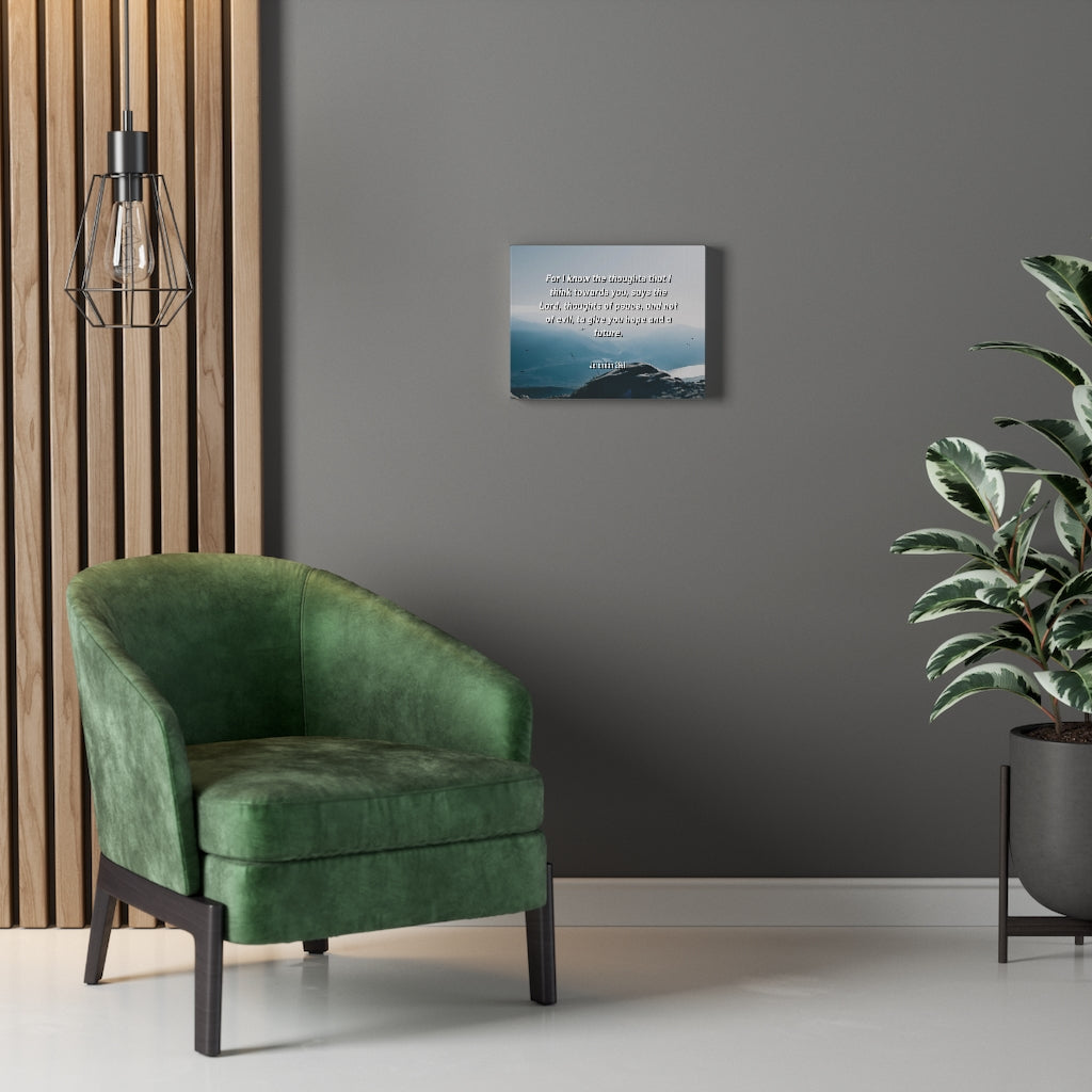 Scripture Walls Hope And A Future Jeremiah 29:11 Bible Verse Canvas Christian Wall Art Ready to Hang Unframed-Express Your Love Gifts