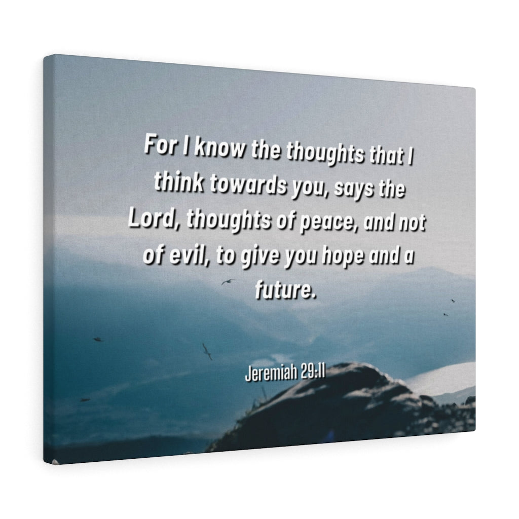 Scripture Walls Hope And A Future Jeremiah 29:11 Bible Verse Canvas Christian Wall Art Ready to Hang Unframed-Express Your Love Gifts