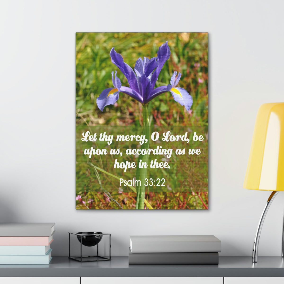 Scripture Walls Hope In Thee Psalm 33:22 Bible Verse Canvas Christian Wall Art Ready to Hang Unframed-Express Your Love Gifts