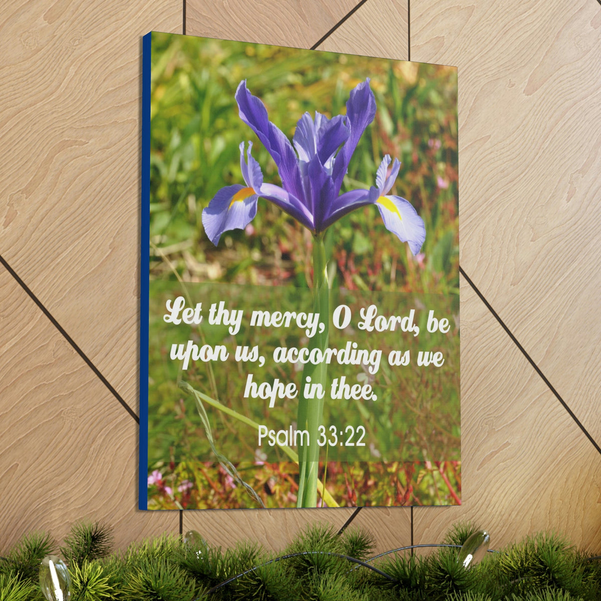 Scripture Walls Hope In Thee Psalm 33:22 Bible Verse Canvas Christian Wall Art Ready to Hang Unframed-Express Your Love Gifts