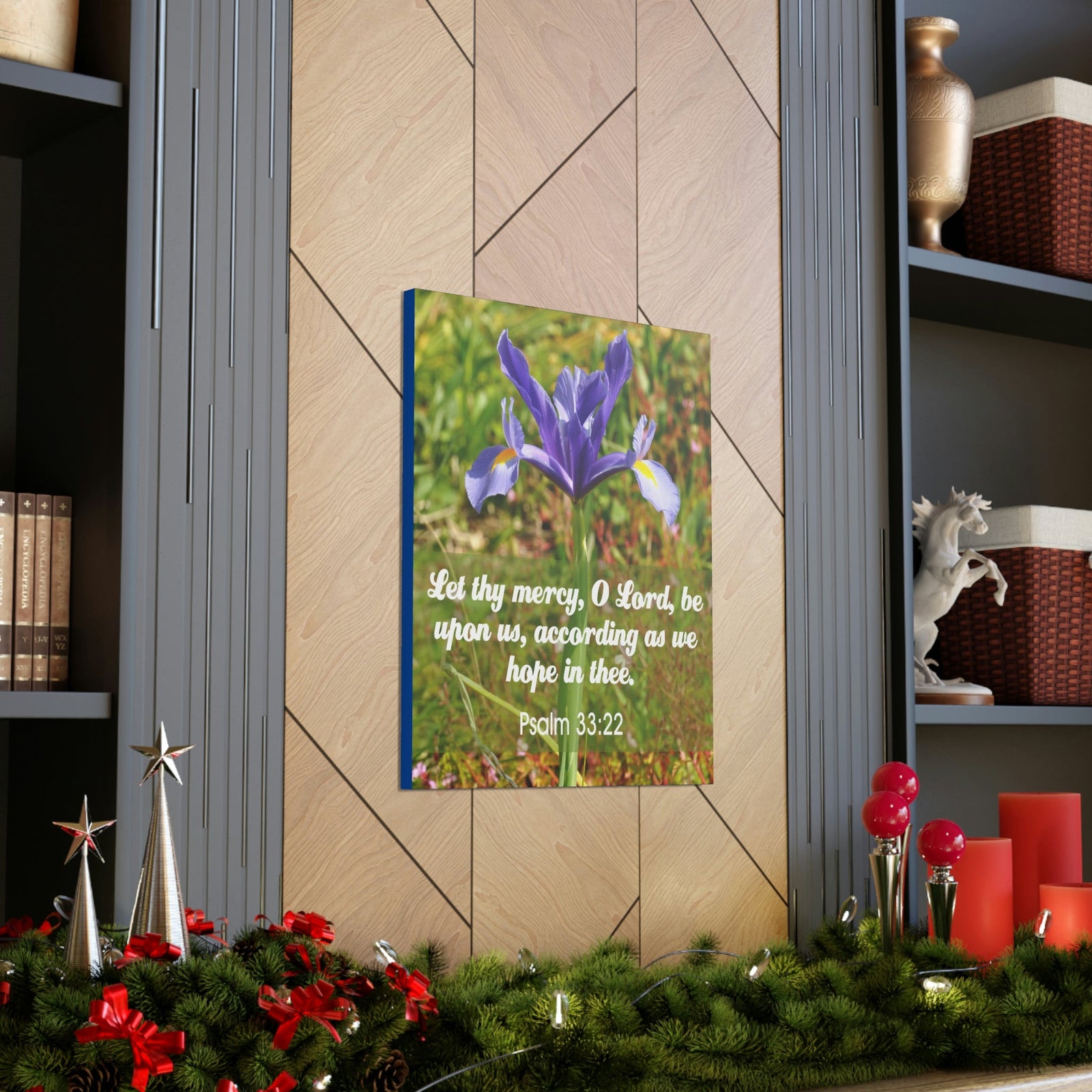 Scripture Walls Hope In Thee Psalm 33:22 Bible Verse Canvas Christian Wall Art Ready to Hang Unframed-Express Your Love Gifts