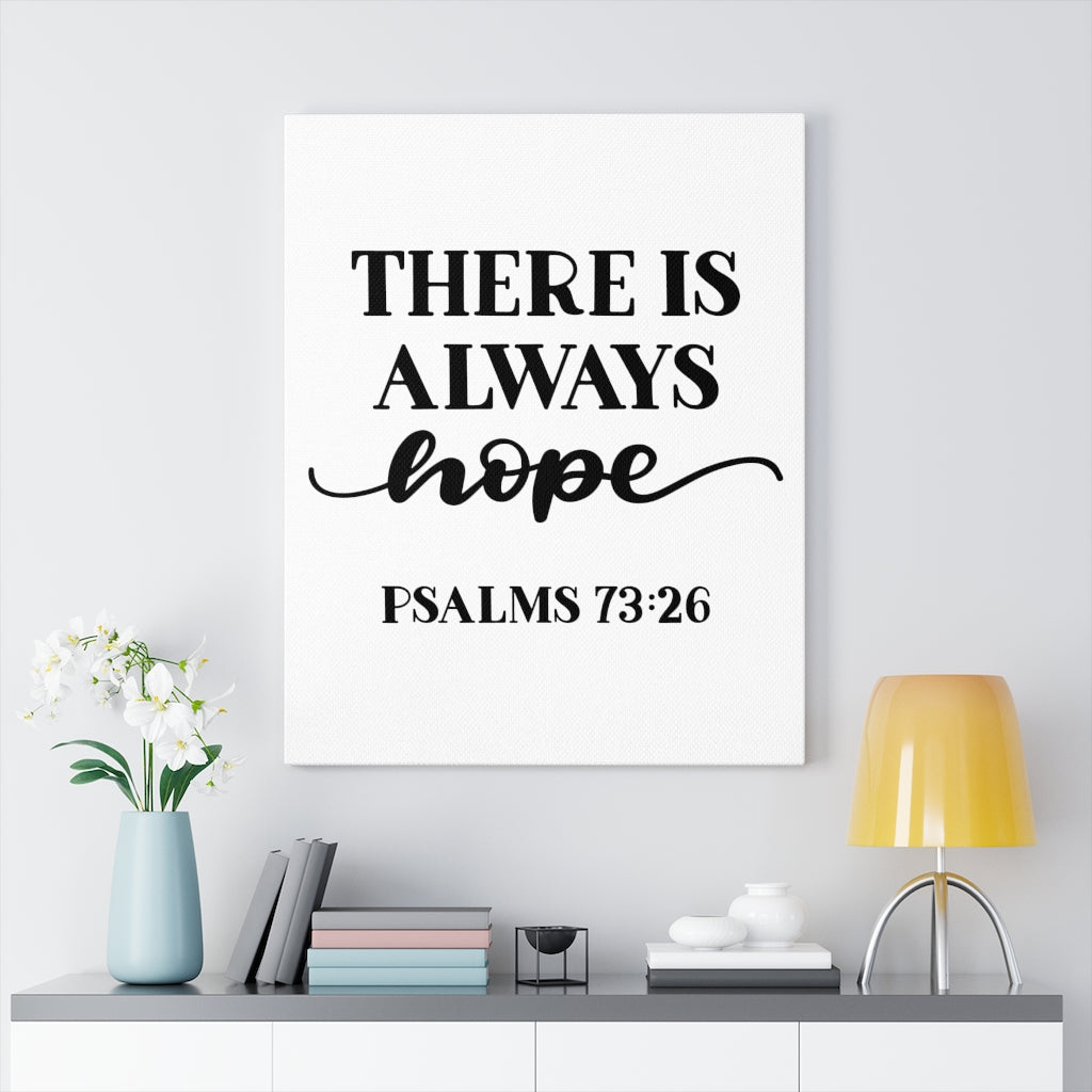 Scripture Walls Hope Psalms 73:26 Bible Verse Canvas Christian Wall Art Ready to Hang Unframed-Express Your Love Gifts