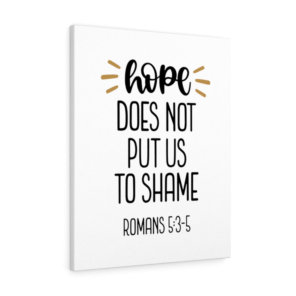 Scripture Walls Hope Romans 5:3-5 Bible Verse Canvas Christian Wall Art Ready to Hang Unframed-Express Your Love Gifts