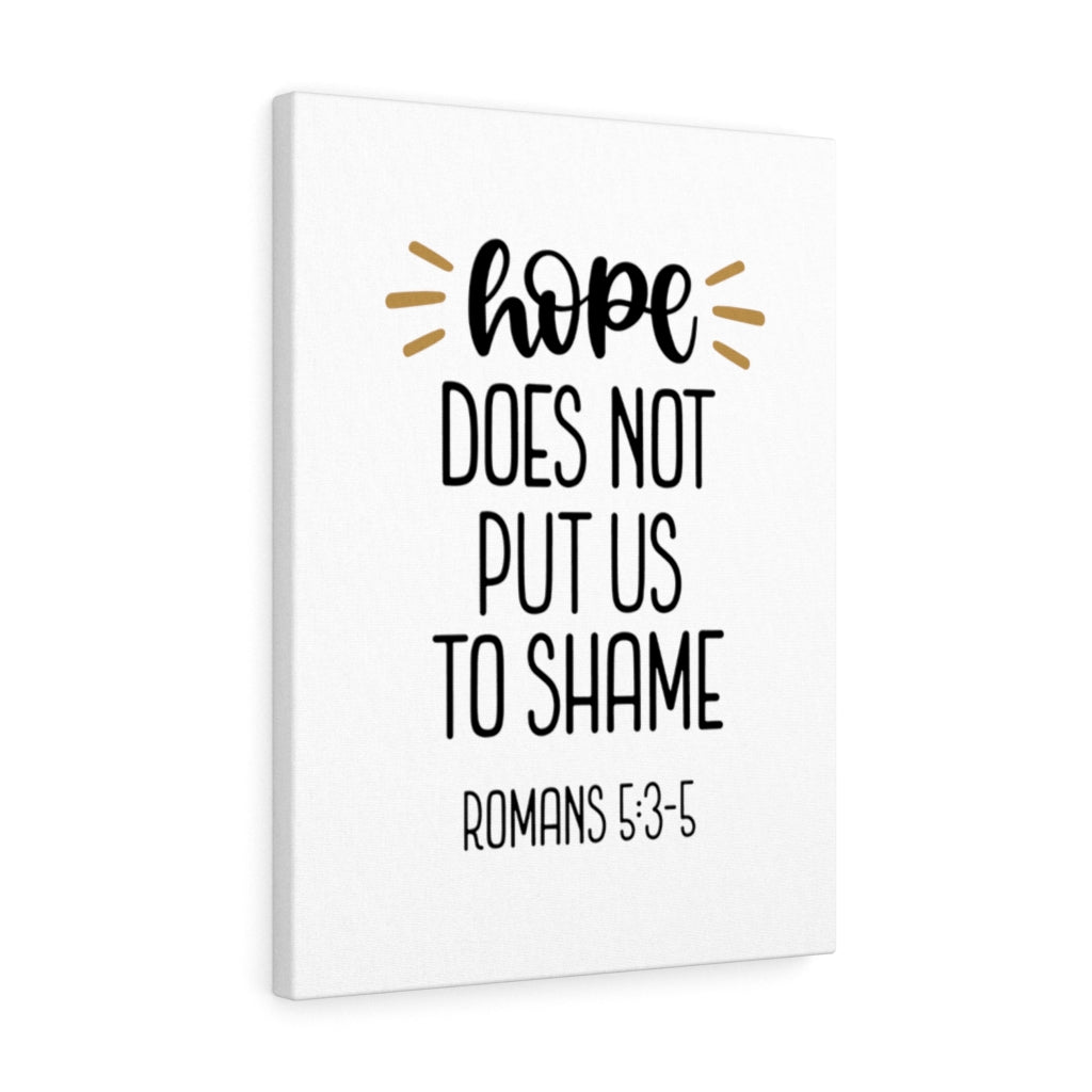 Scripture Walls Hope Romans 5:3-5 Bible Verse Canvas Christian Wall Art Ready to Hang Unframed-Express Your Love Gifts