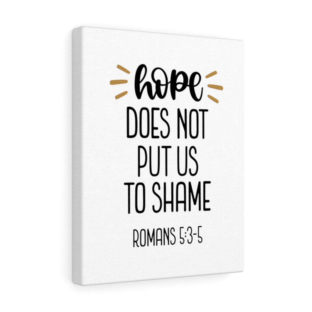 Scripture Walls Hope Romans 5:3-5 Bible Verse Canvas Christian Wall Art Ready to Hang Unframed-Express Your Love Gifts