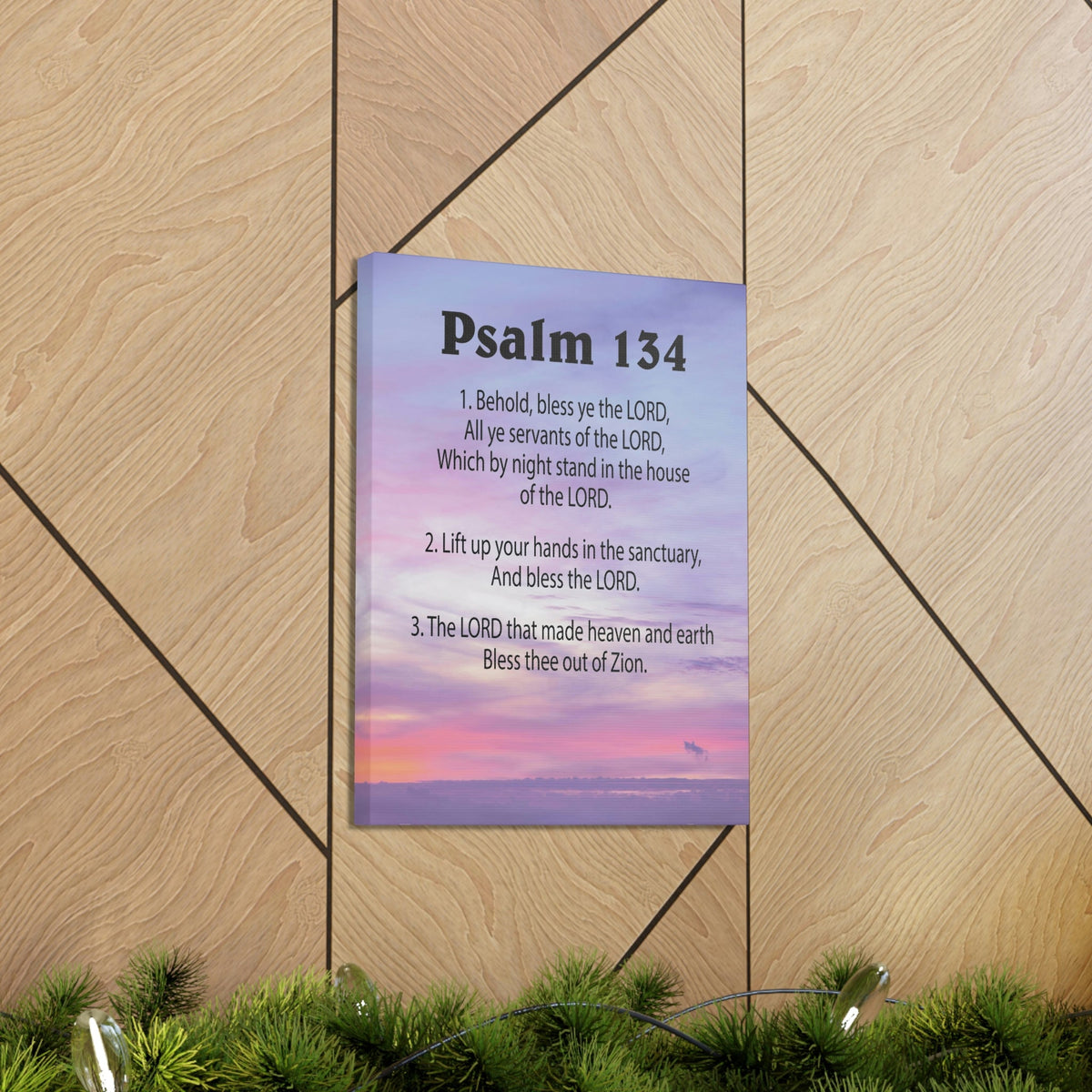 Scripture Walls House of The Lord Psalm 134:3 Bible Verse Canvas Christian Wall Art Ready to Hang Unframed-Express Your Love Gifts