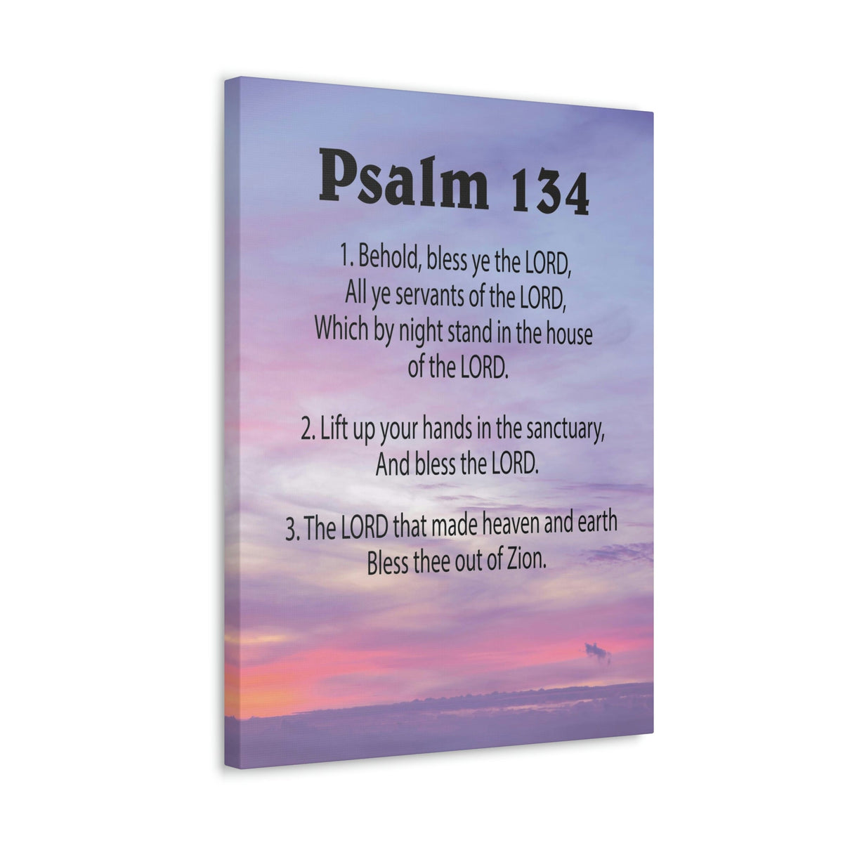 Scripture Walls House of The Lord Psalm 134:3 Bible Verse Canvas Christian Wall Art Ready to Hang Unframed-Express Your Love Gifts