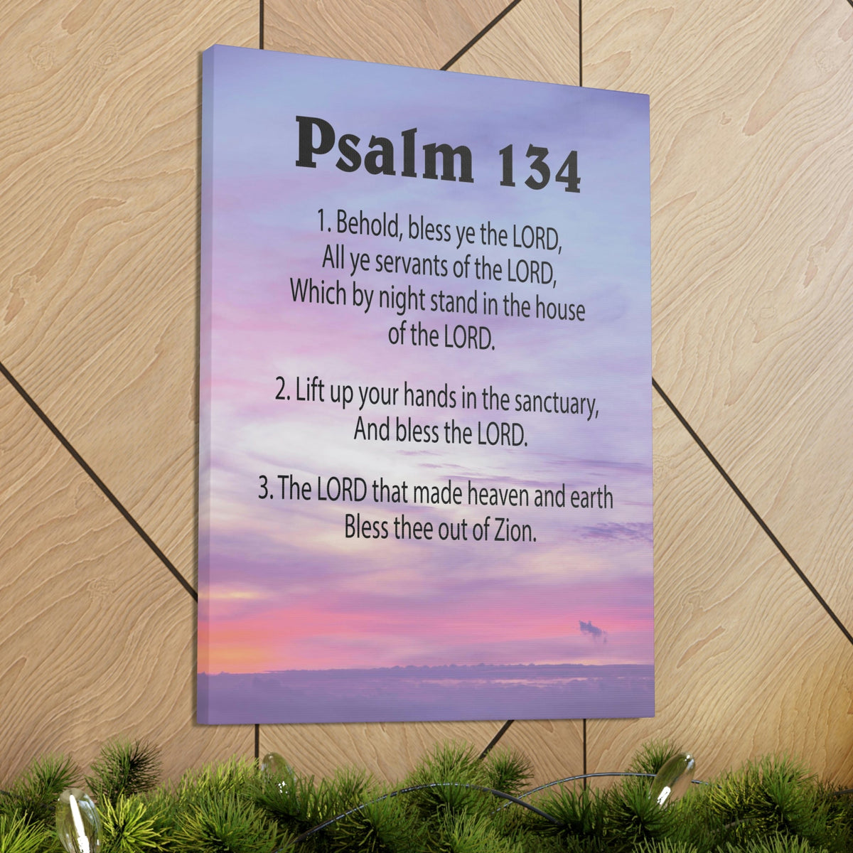 Scripture Walls House of The Lord Psalm 134:3 Bible Verse Canvas Christian Wall Art Ready to Hang Unframed-Express Your Love Gifts
