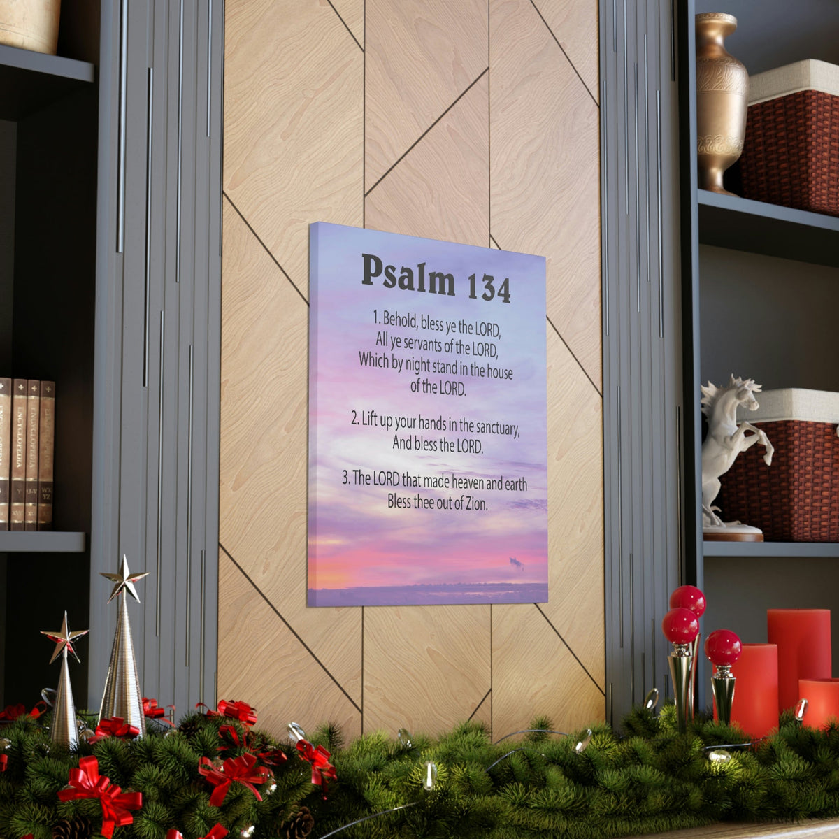 Scripture Walls House of The Lord Psalm 134:3 Bible Verse Canvas Christian Wall Art Ready to Hang Unframed-Express Your Love Gifts