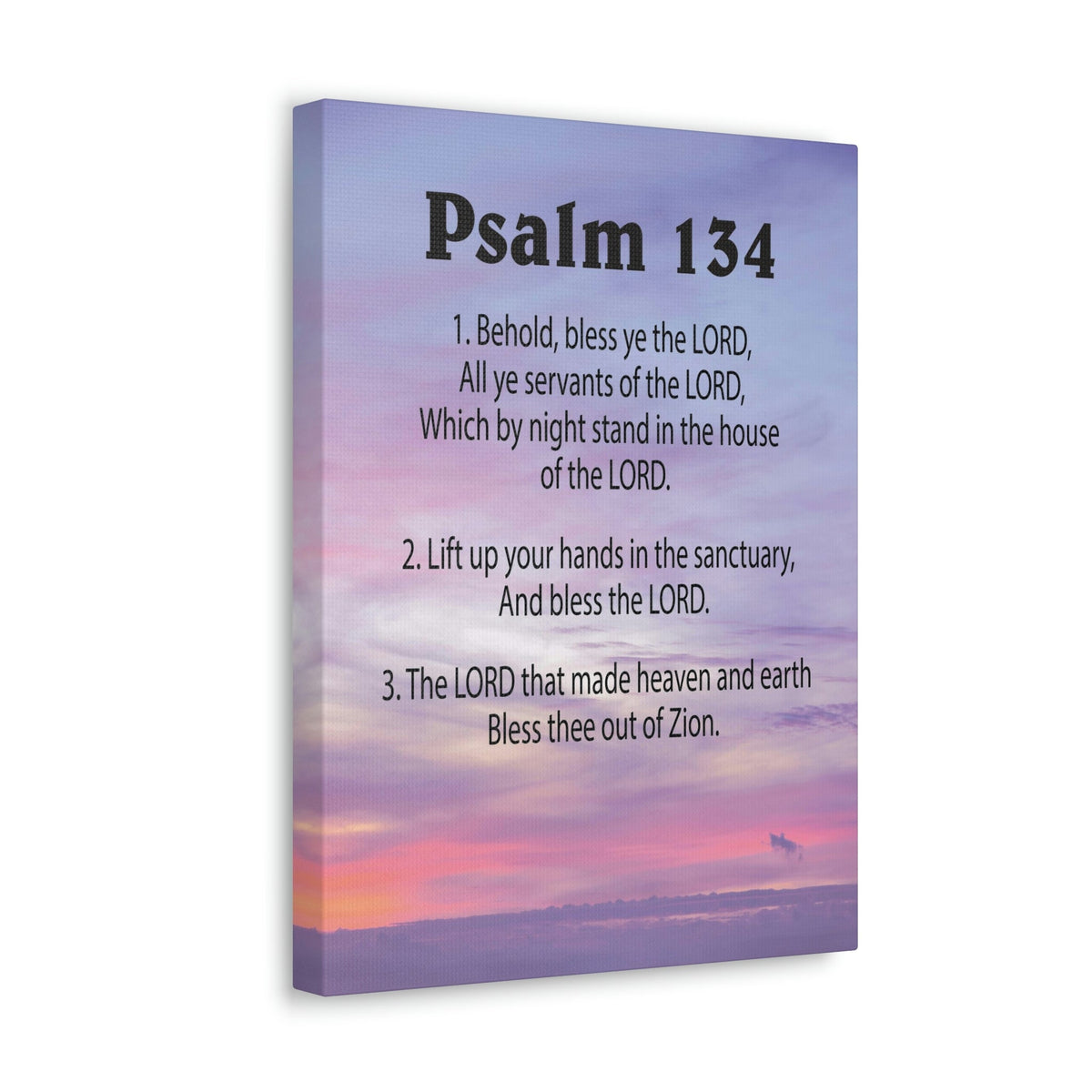 Scripture Walls House of The Lord Psalm 134:3 Bible Verse Canvas Christian Wall Art Ready to Hang Unframed-Express Your Love Gifts
