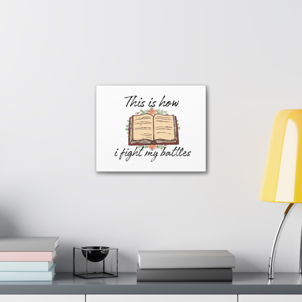 Scripture Walls How I Fight My Battles Deuteronomy 20:4 Book Christian Wall Art Bible Verse Print Ready to Hang Unframed-Express Your Love Gifts