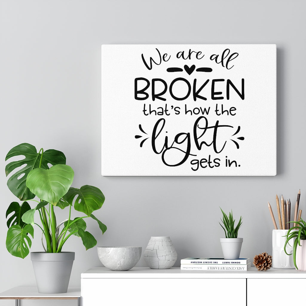Scripture Walls How The Light Gets In Bible Verse Canvas Christian Wall Art Ready to Hang Unframed-Express Your Love Gifts