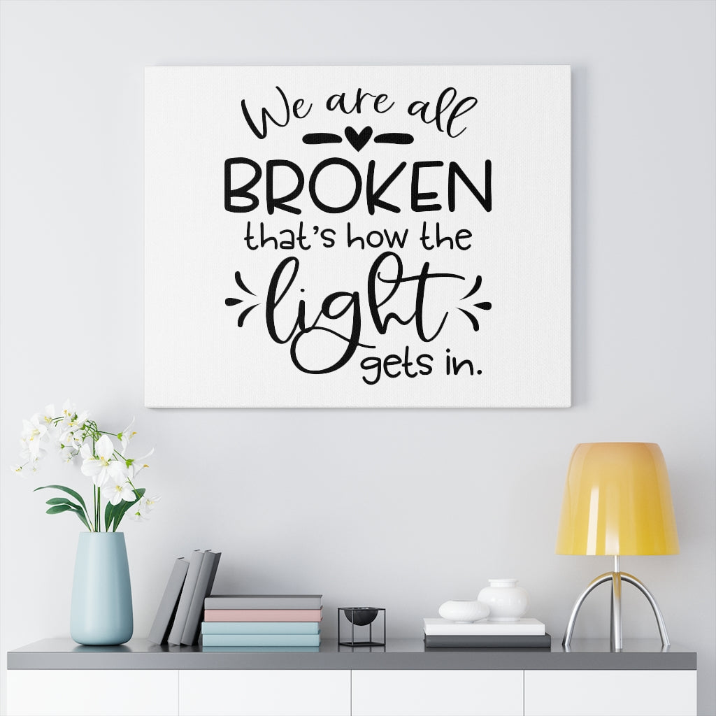 Scripture Walls How The Light Gets In Bible Verse Canvas Christian Wall Art Ready to Hang Unframed-Express Your Love Gifts