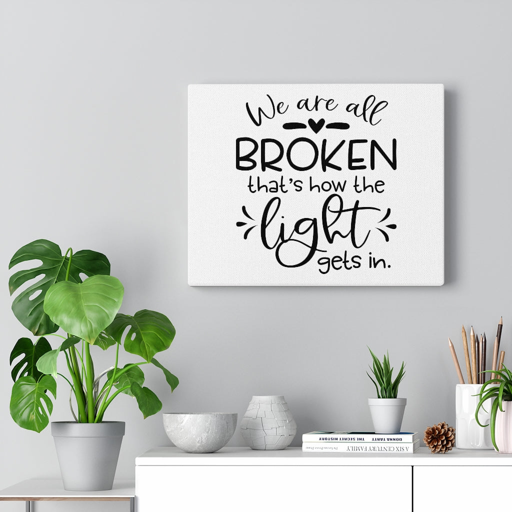 Scripture Walls How The Light Gets In Bible Verse Canvas Christian Wall Art Ready to Hang Unframed-Express Your Love Gifts
