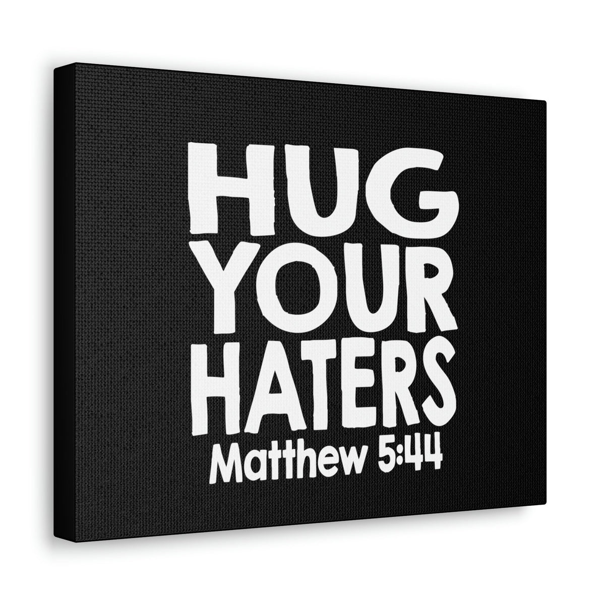 Scripture Walls Hug Matthew 5:44 Bible Verse Canvas Christian Wall Art Ready to Hang Unframed-Express Your Love Gifts