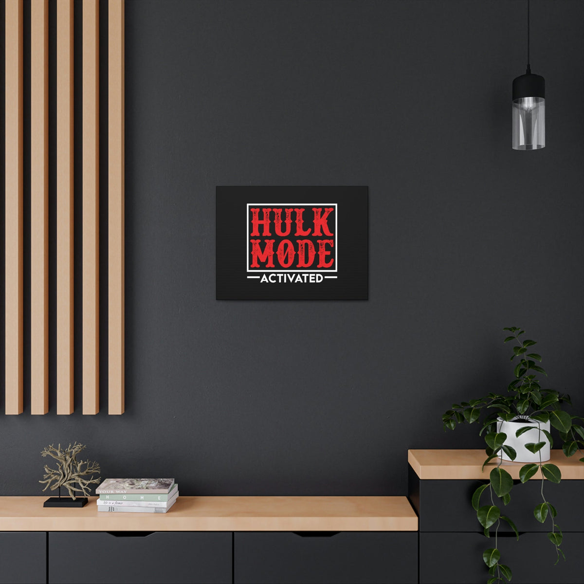 Scripture Walls Hulk Mode Activated Luke 1:37 Christian Wall Art Bible Verse Print Ready to Hang Unframed-Express Your Love Gifts
