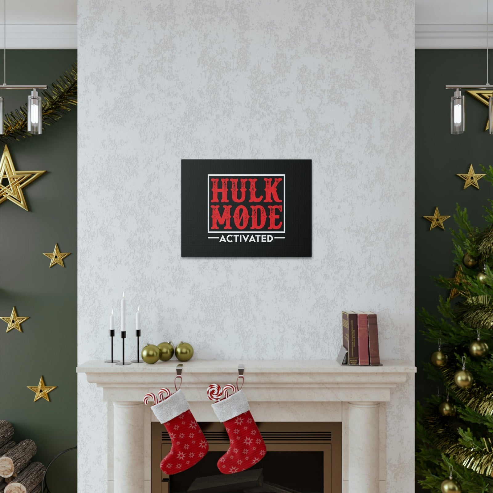 Scripture Walls Hulk Mode Activated Luke 1:37 Christian Wall Art Bible Verse Print Ready to Hang Unframed-Express Your Love Gifts