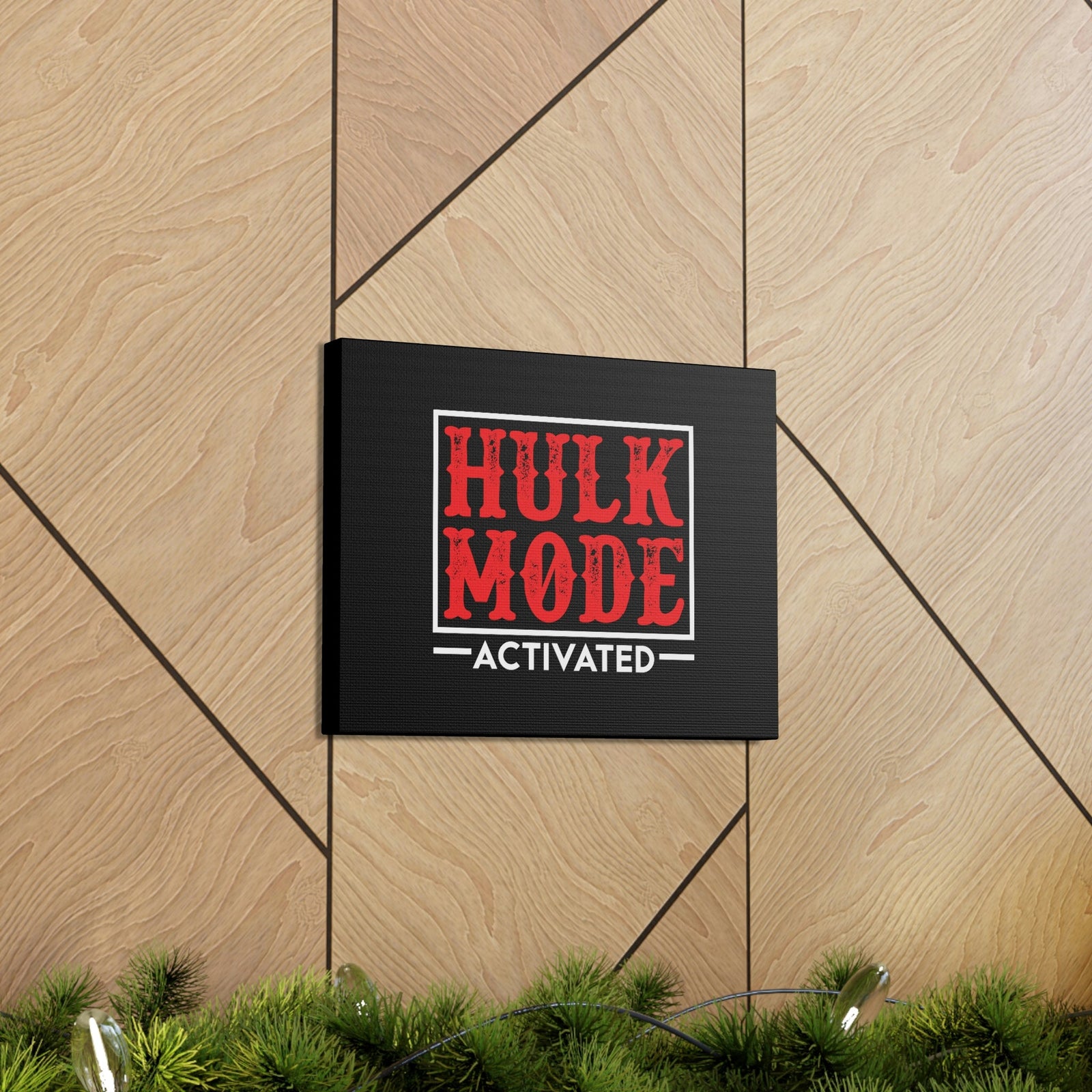 Scripture Walls Hulk Mode Activated Luke 1:37 Christian Wall Art Bible Verse Print Ready to Hang Unframed-Express Your Love Gifts