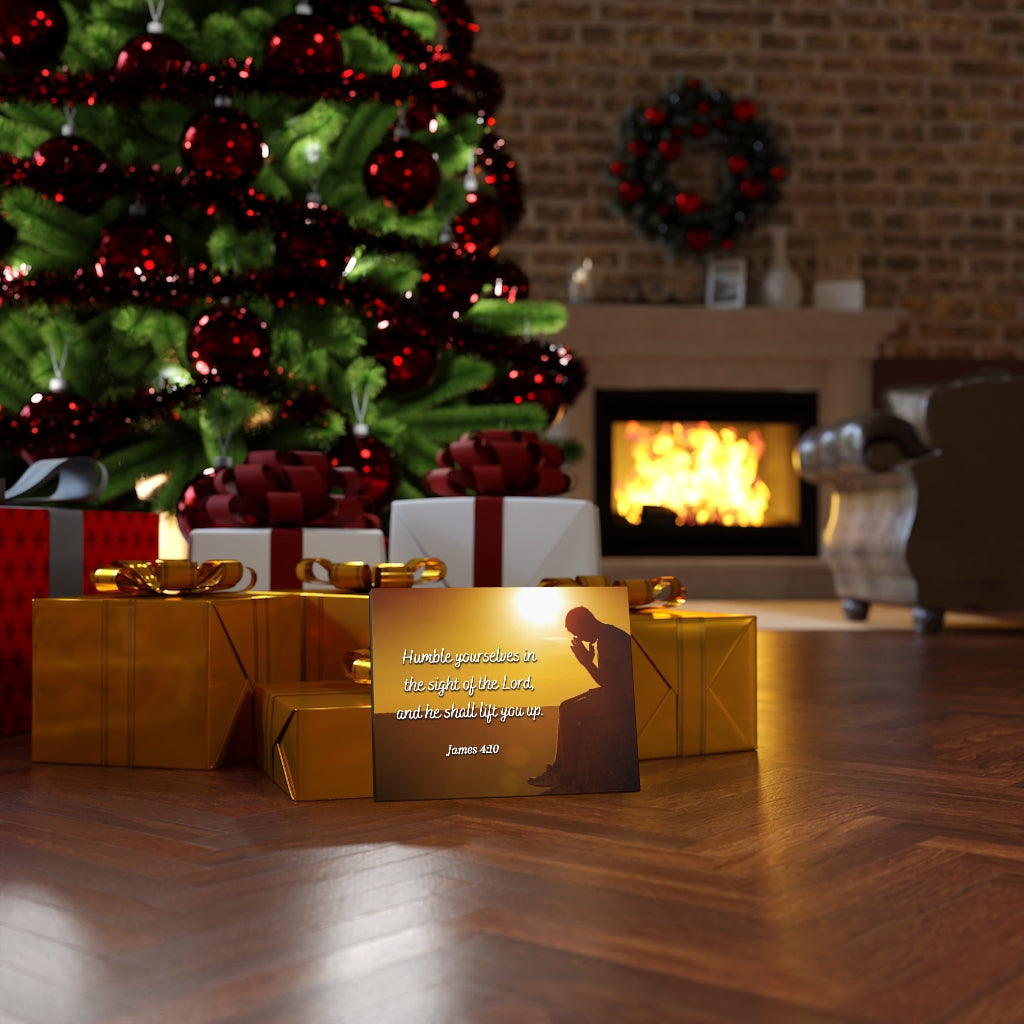 Scripture Walls Humble Yourselves James 4:10 Bible Verse Canvas Christian Wall Art Ready to Hang Unframed-Express Your Love Gifts