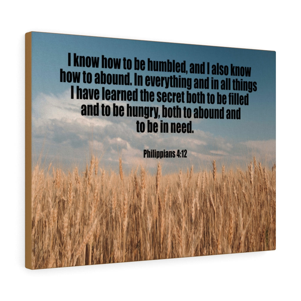 Scripture Walls Humbled and Abound Philippians 4:12 Wall Art Christian Home Decor Unframed-Express Your Love Gifts