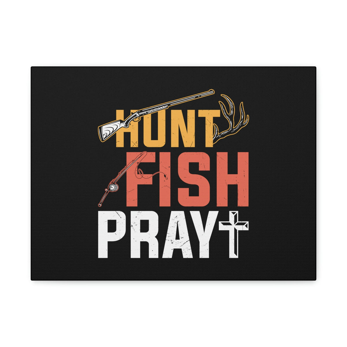 Scripture Walls Hunt, Fish, Pray Jeremiah 16:16 Christian Wall Art Bible Verse Print Ready to Hang Unframed-Express Your Love Gifts