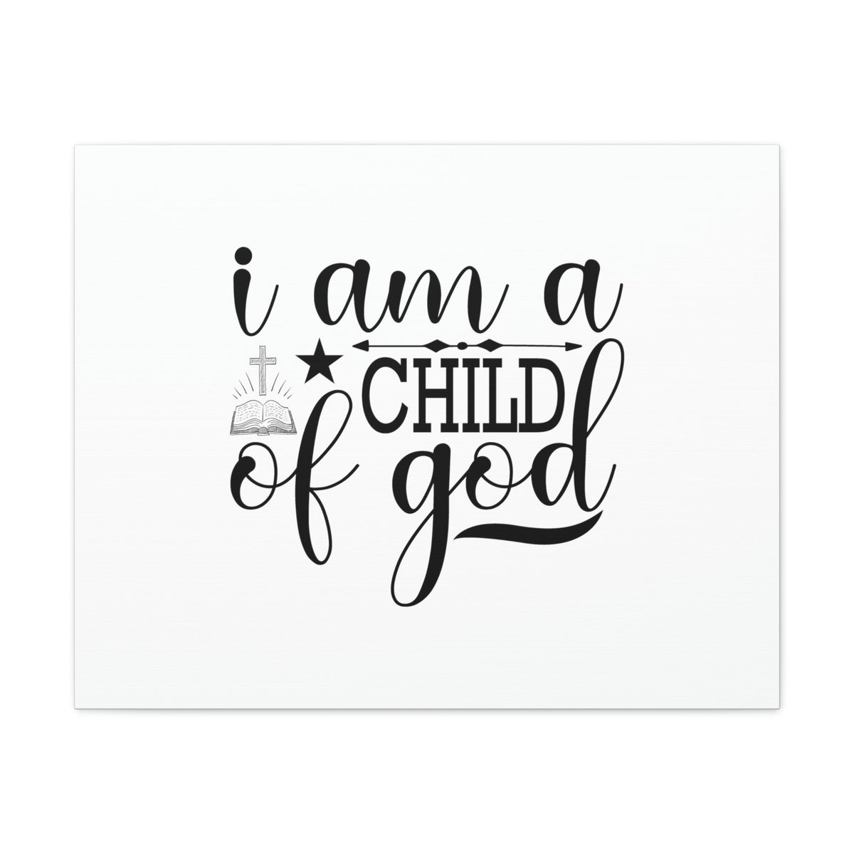 Scripture Walls I Am A Child Of God John 1:12 Christian Wall Art Bible Verse Print Ready to Hang Unframed-Express Your Love Gifts
