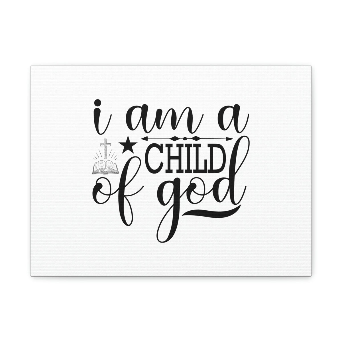 Scripture Walls I Am A Child Of God John 1:12 Christian Wall Art Bible Verse Print Ready to Hang Unframed-Express Your Love Gifts