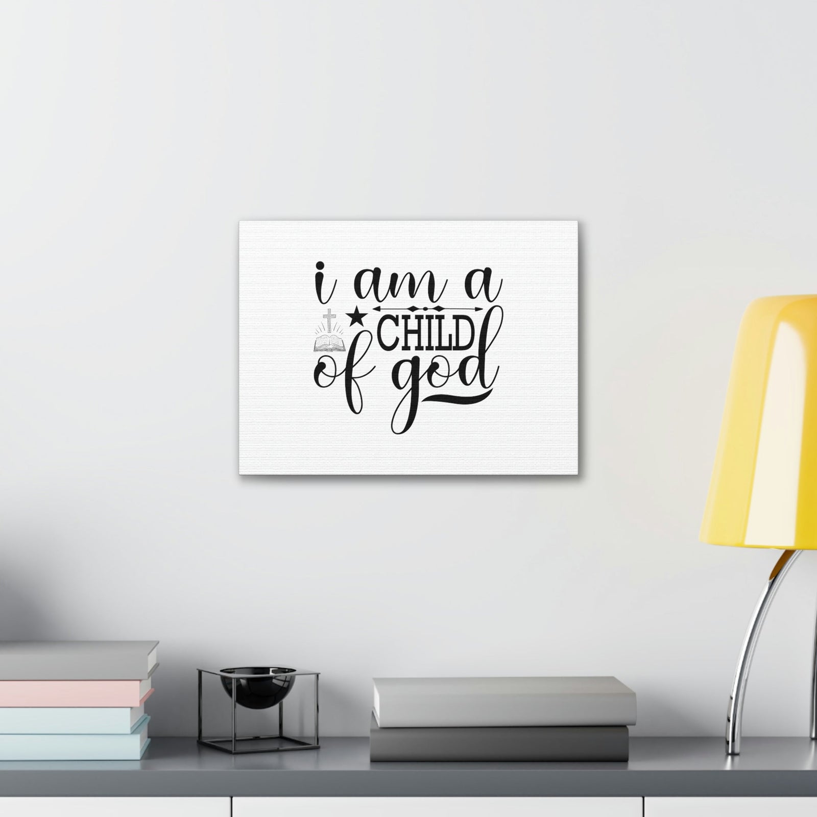 Scripture Walls I Am A Child Of God John 1:12 Christian Wall Art Bible Verse Print Ready to Hang Unframed-Express Your Love Gifts
