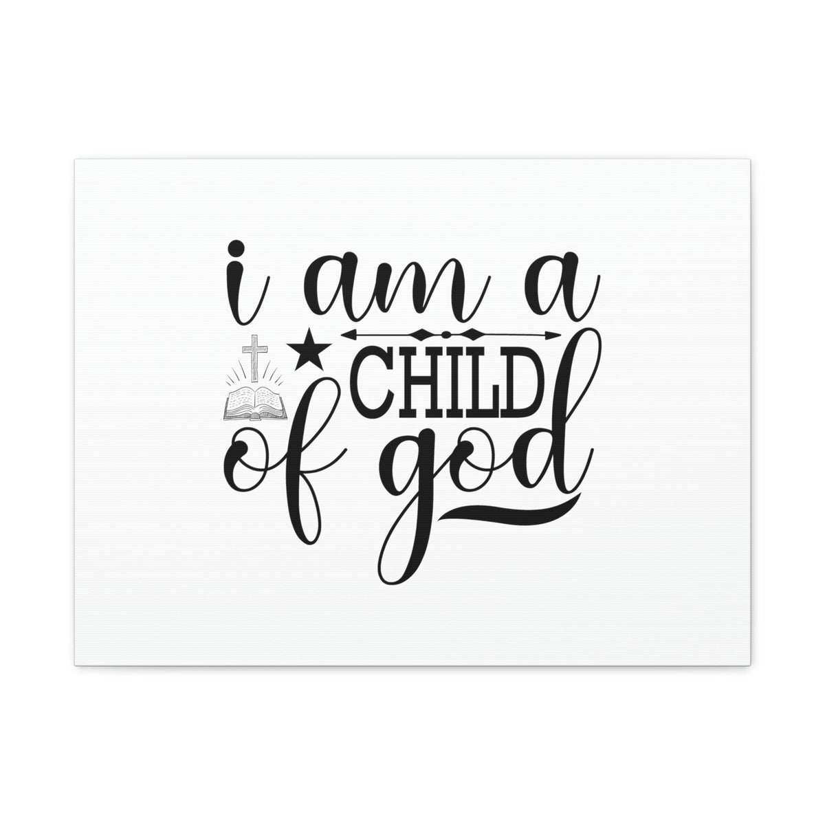 Scripture Walls I Am A Child Of God John 1:12 Christian Wall Art Bible Verse Print Ready to Hang Unframed-Express Your Love Gifts