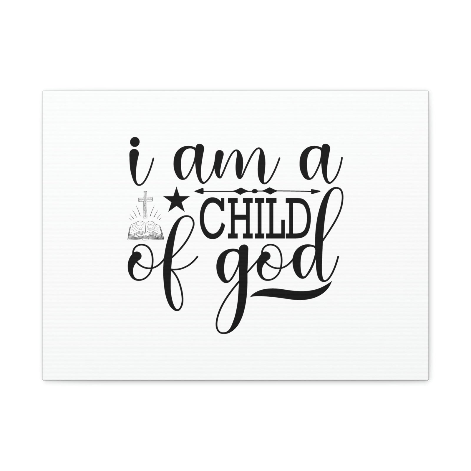 Scripture Walls I Am A Child Of God John 1:12 Christian Wall Art Bible Verse Print Ready to Hang Unframed-Express Your Love Gifts