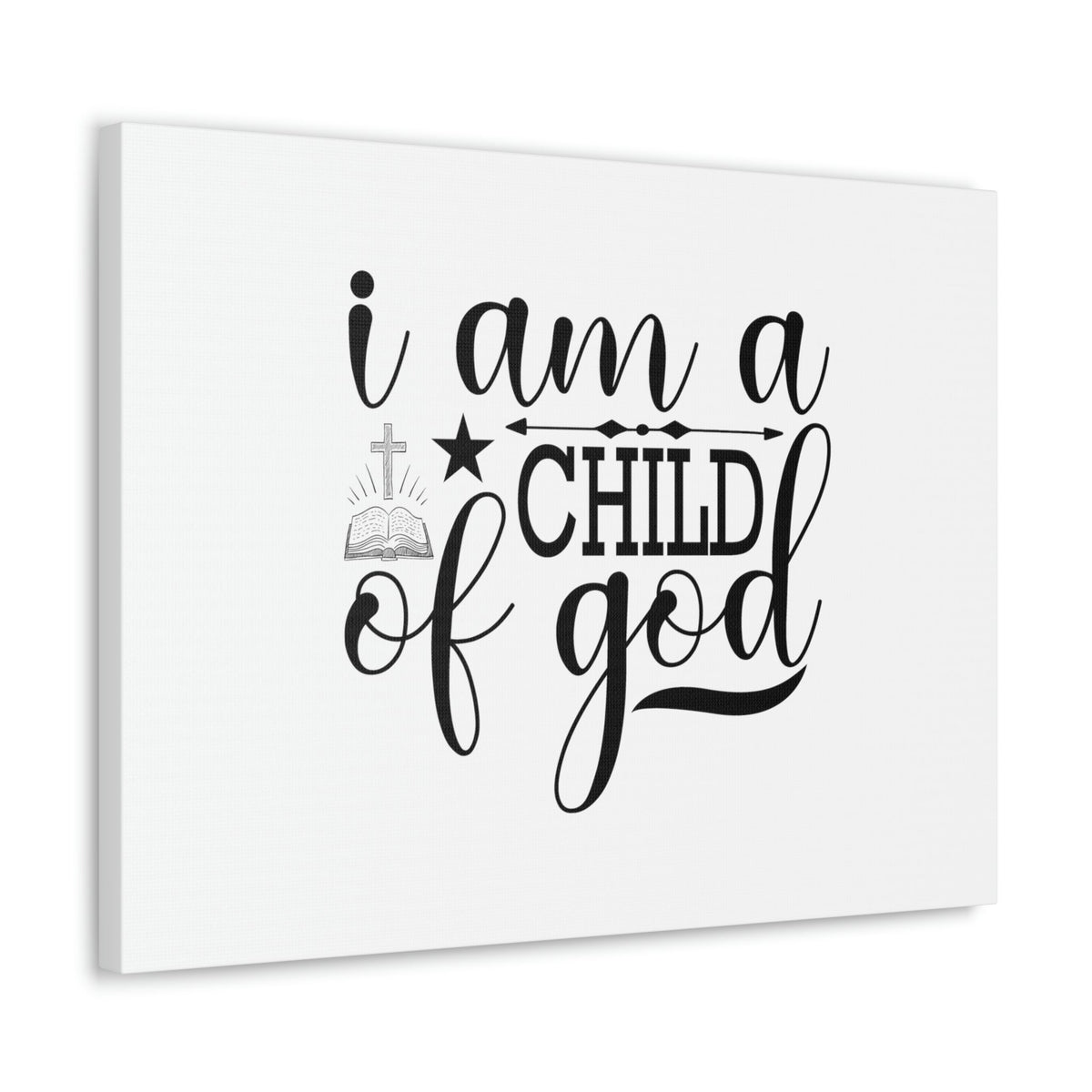 Scripture Walls I Am A Child Of God John 1:12 Christian Wall Art Bible Verse Print Ready to Hang Unframed-Express Your Love Gifts